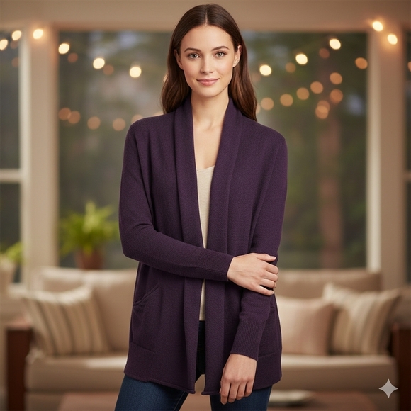 Aritzia Sweaters - Wilfred Aritzia Women's Purple Wool Cardigan Size XS/S